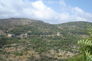 Les montagnes de la région du Chouf, au sud de Beyrouth. 