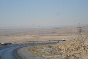 Le désert le long de la route du Roi. 