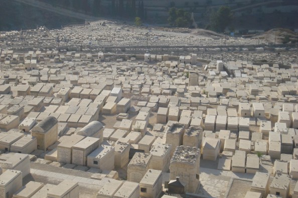 Sépultures sur le Mont des oliviers. 