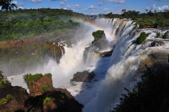 Chutes, en plongée du còté argentin.