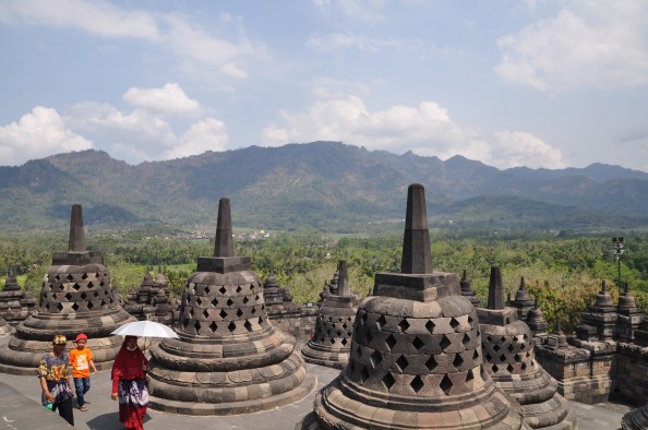 Du haut du site de Borobudur. ©Coline Herbomel-Ringa
